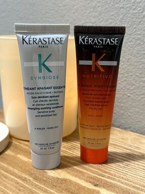 Kerastase Nutritive Overnight Serum  & Detangling Conditioner Travel Set